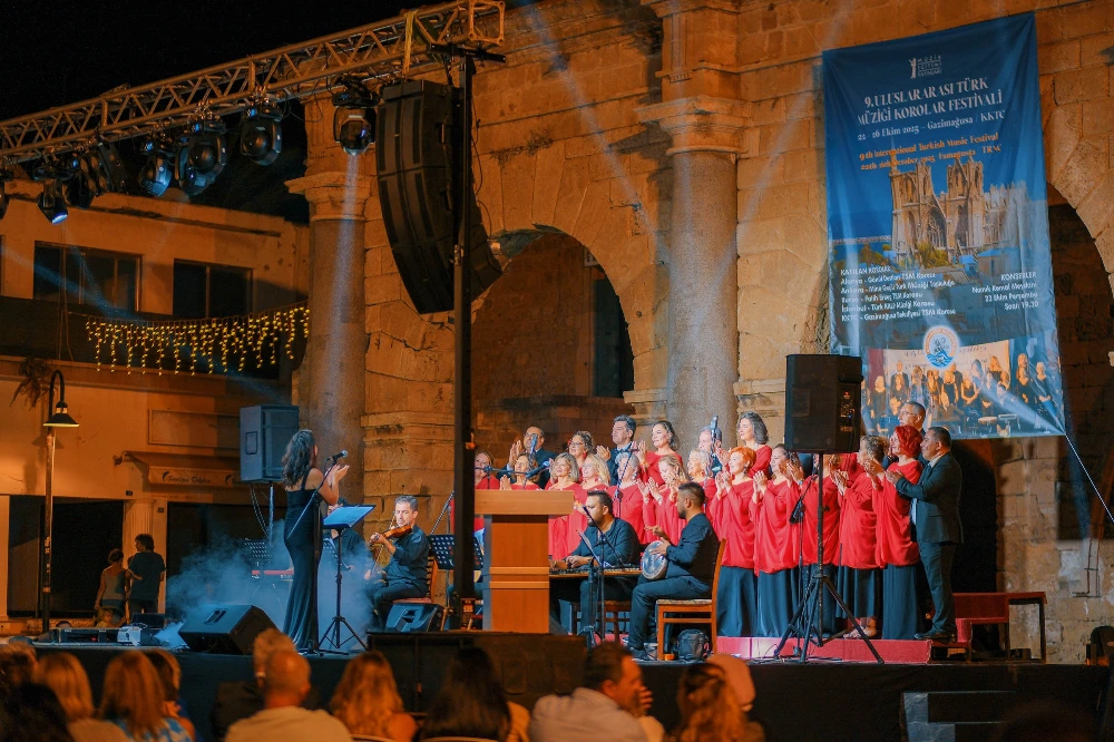  Gazimağusa’da 9.Uluslararası Türk Müziği Korolar Festivali düzenlendi