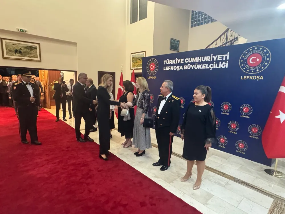 Türkiye’nin Lefkoşa Büyükelçiliği’nde 29 Ekim Cumhuriyet Bayramı resepsiyonu düzenlendi