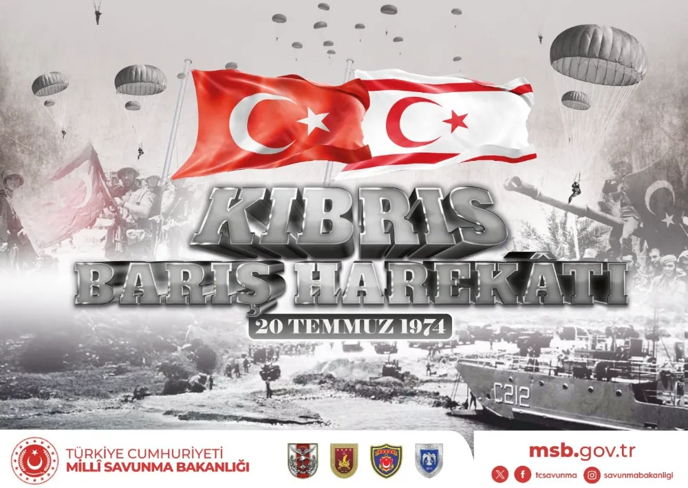  TC Milli Savunma Bakanlığından Kıbrıs Barış Harekatı