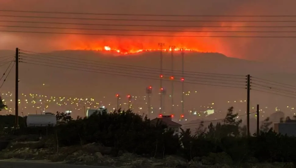 Limasol bölgesinde 11 köy boşaltıldı: 1 kişi yaralandı