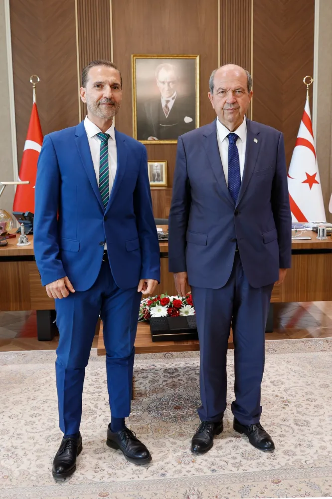 Cumhurbaşkanı Tatar, İzmir Başkonsolosluğuna atanan Mustafa Davulcu’yu kabul etti