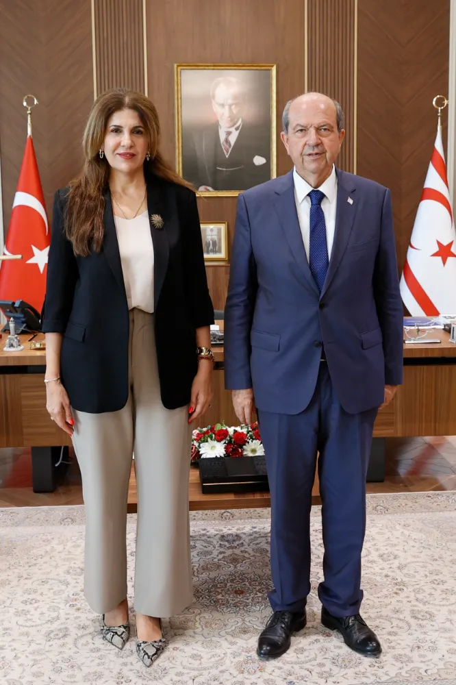 Cumhurbaşkanı Tatar, İstanbul Başkonsolosluğuna atanan Mendeli’yi kabul etti