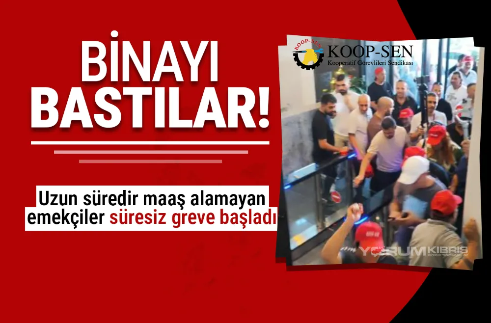 Eylemciler Kooperatif Merkez Bankasına baskın yaptı!