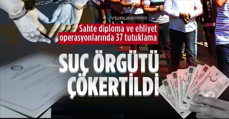 SON DAKİKA! Sahte diploma operasyonunda 37 tutuklama